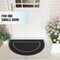 Half Circle Door Mat – 29.5"x17", Waterproof, All-Season, Rubber, Low Profile, Easy Clean, Black for Indoor/Outdoor.